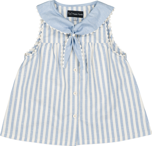 Shirt TRUDAINE - blue stripes [Maison Marelle] (26SS)