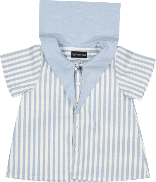 Shirt MONGE - blue stripes [Maison Marelle] (26SS)