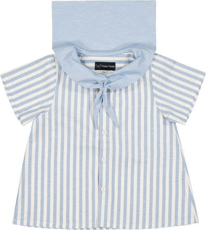 Shirt MONGE - blue stripes [Maison Marelle] (26SS)