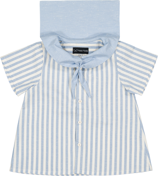 Shirt MONGE - blue stripes [Maison Marelle] (26SS)