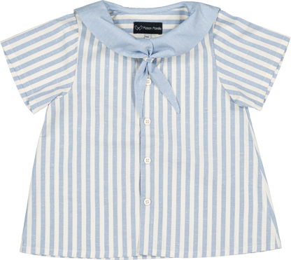 Shirt MONGE - blue stripes [Maison Marelle] (26SS)