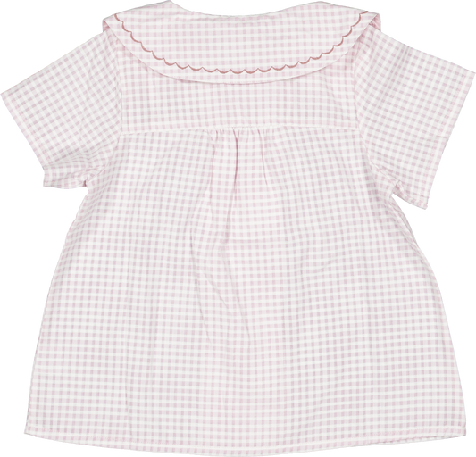 Blouse NOLLET - gingham pink [Maison Marelle] (26SS)
