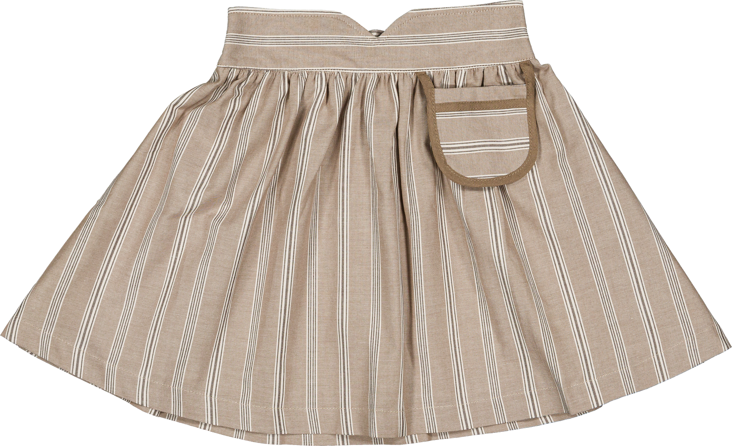 Skirt TOURNON - dark beige stripes [Maison Marelle] (26SS)