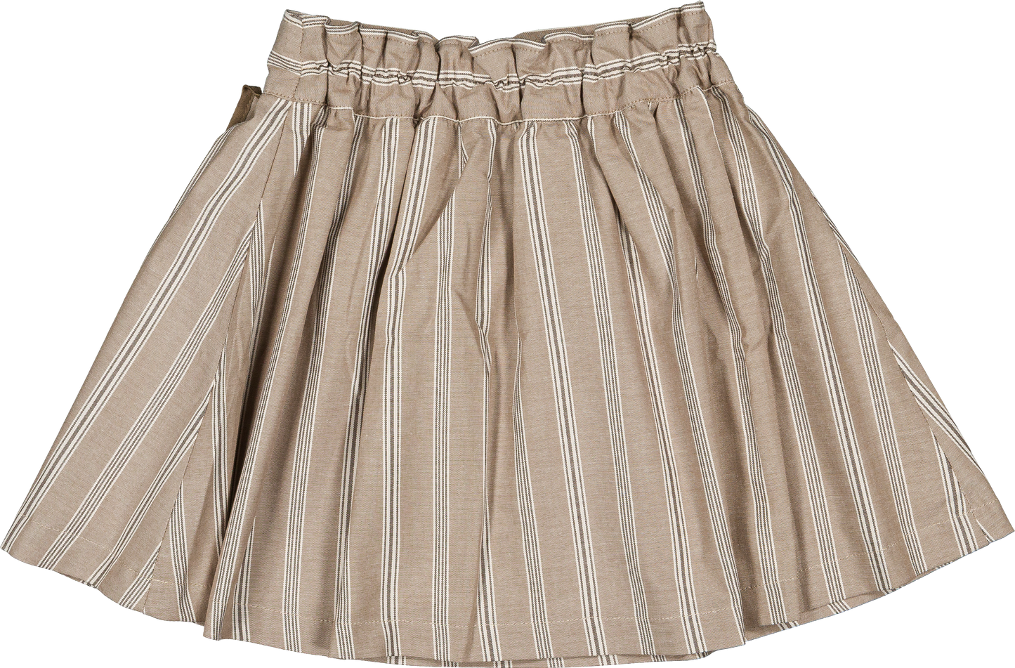 Skirt TOURNON - dark beige stripes [Maison Marelle] (26SS)