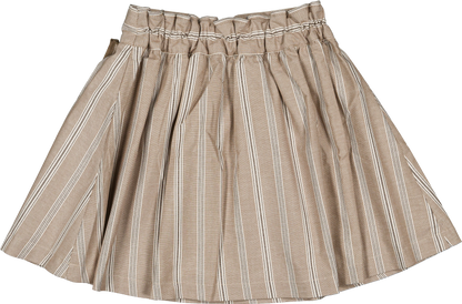 Skirt TOURNON - dark beige stripes [Maison Marelle] (26SS)
