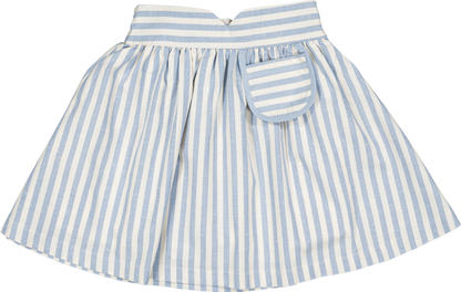 Skirt TOURNON - wide blue stripes [Maison Marelle] (26SS)