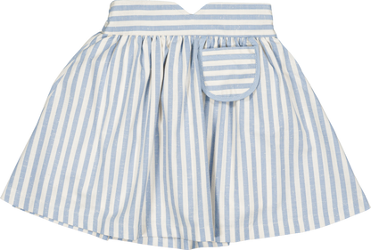 Skirt TOURNON - wide blue stripes [Maison Marelle] (26SS)