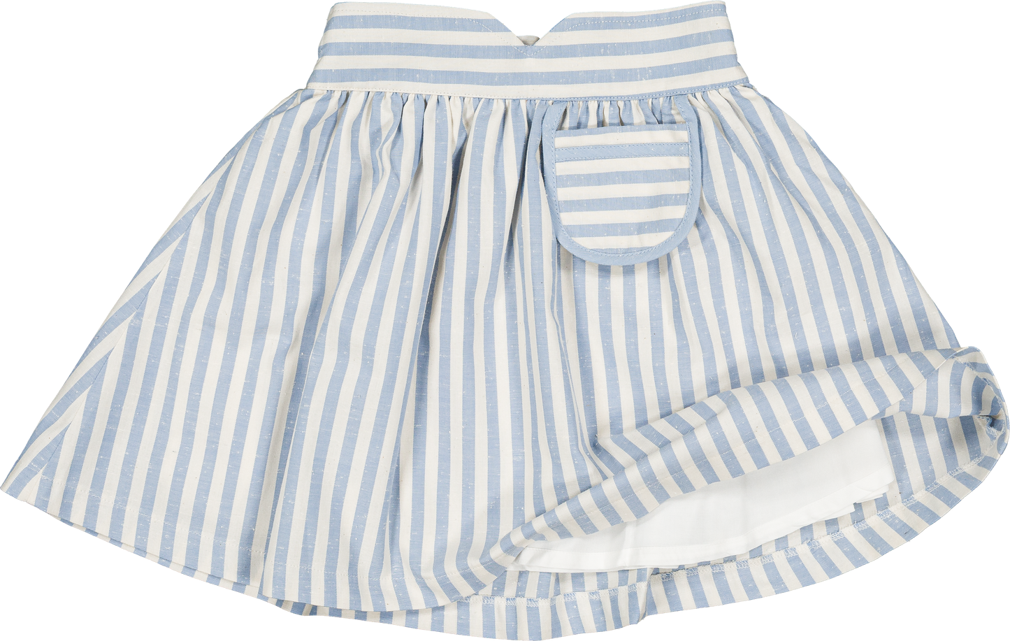 Skirt TOURNON - wide blue stripes [Maison Marelle] (26SS)