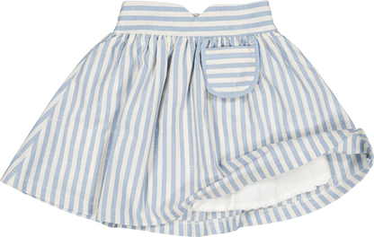 Skirt TOURNON - wide blue stripes [Maison Marelle] (26SS)