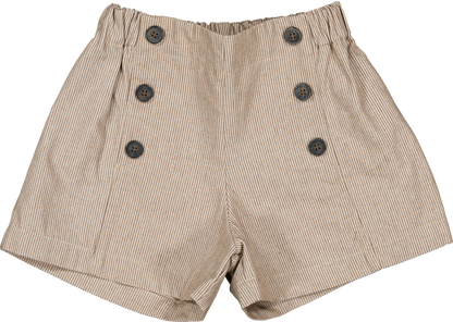 Short SEVRES - thin beige stripes [Maison Marelle] (26SS)
