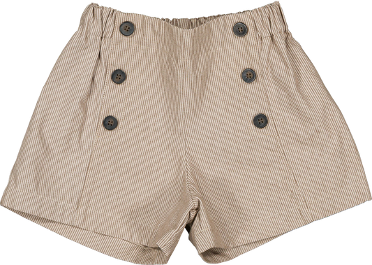 Short SEVRES - thin beige stripes [Maison Marelle] (26SS)