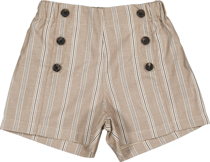 Short SEVRES - dark beige stripes [Maison Marelle] (26SS)