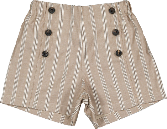 Short SEVRES - dark beige stripes [Maison Marelle] (26SS)