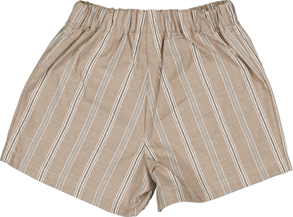 Short SEVRES - dark beige stripes [Maison Marelle] (26SS)