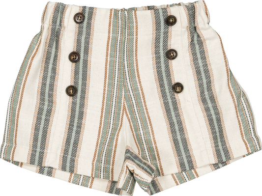 Short SEVRES - wide green stripes [Maison Marelle] (26SS)