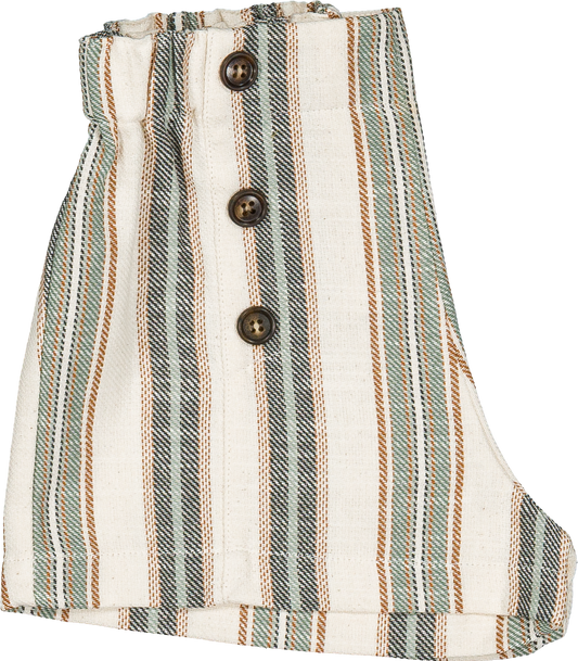 Short SEVRES - wide green stripes [Maison Marelle] (26SS)