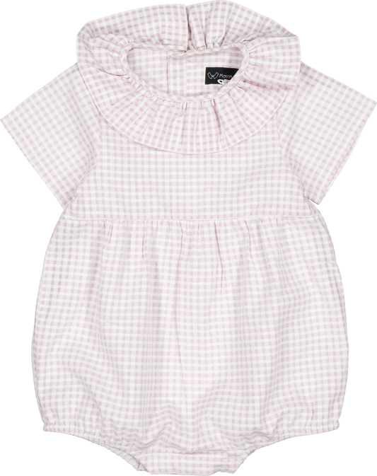 Romper DUPLEIX - pink gingham [Maison Marelle] (26SS)