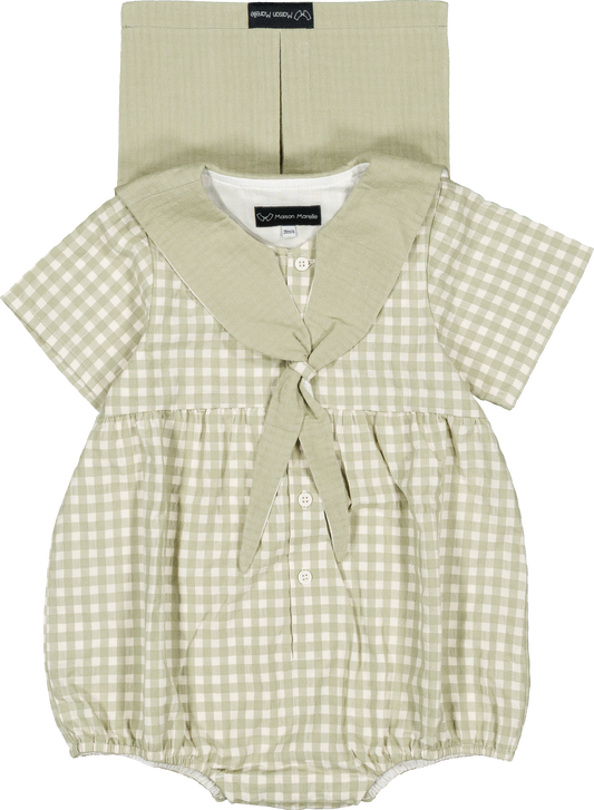Romper CAMBON - green tea tiles [Maison Marelle] (26SS)