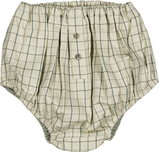 Bloomer CHAILLOT - apple green checks [Maison Marelle] (26SS)