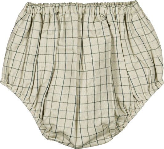 Bloomer CHAILLOT - apple green checks [Maison Marelle] (26SS)