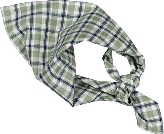 Scarf VENDOME -  tartan vert&blue [Maison Marelle] (26SS)