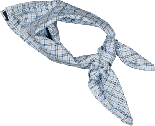 Scarf VENDOME -  tartan blue [Maison Marelle] (26SS)
