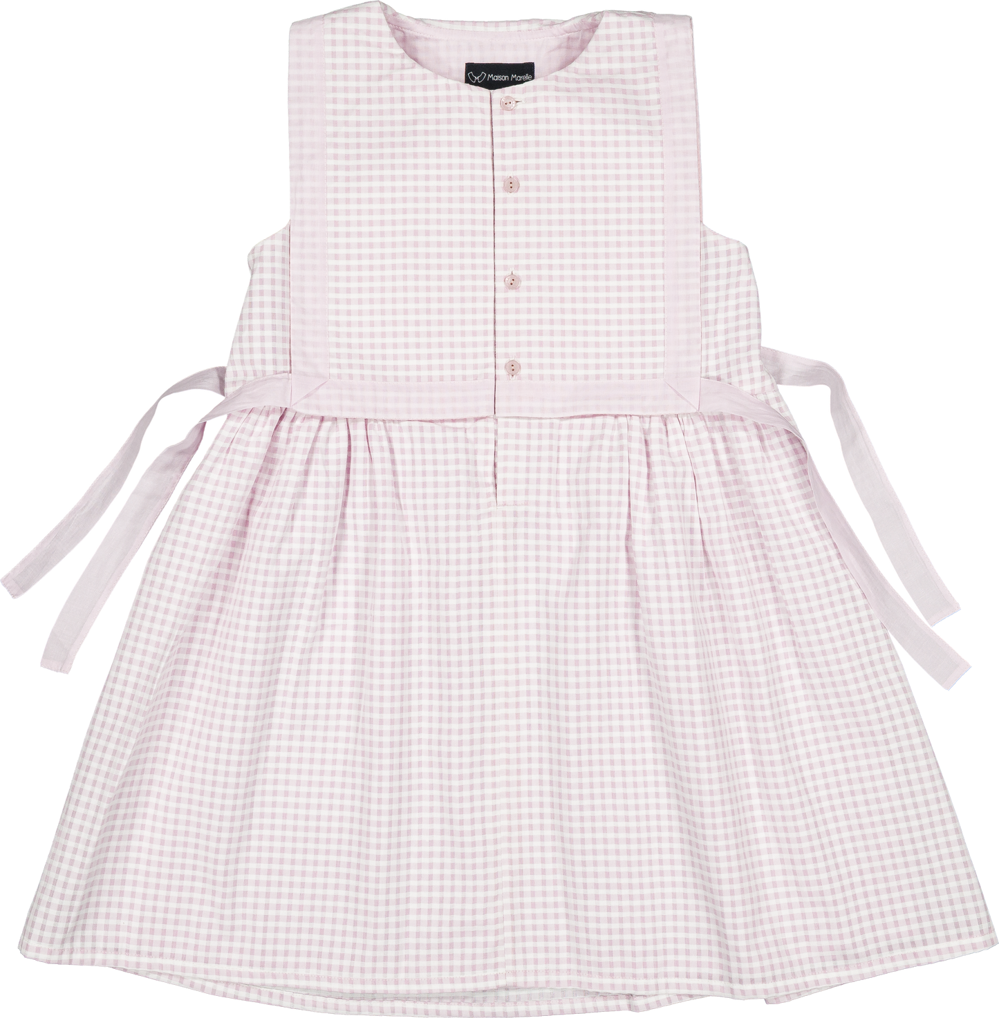 Dress JAURES - pink gingham [Maison Marelle] (26SS)