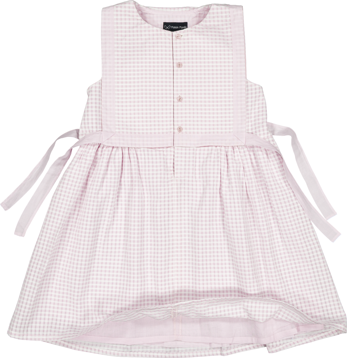 Dress JAURES - pink gingham [Maison Marelle] (26SS)