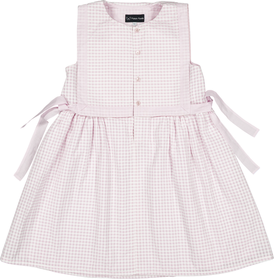 Dress JAURES - pink gingham [Maison Marelle] (26SS)