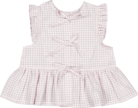 Blouse VOSGES - gingham pink [Maison Marelle] (26SS)