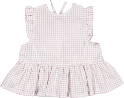 Blouse VOSGES - gingham pink [Maison Marelle] (26SS)