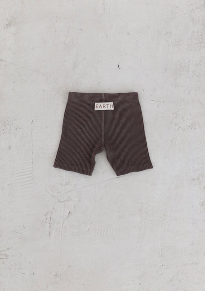 Biker Shorts - Brown [EARTH THE ARCHIVE]