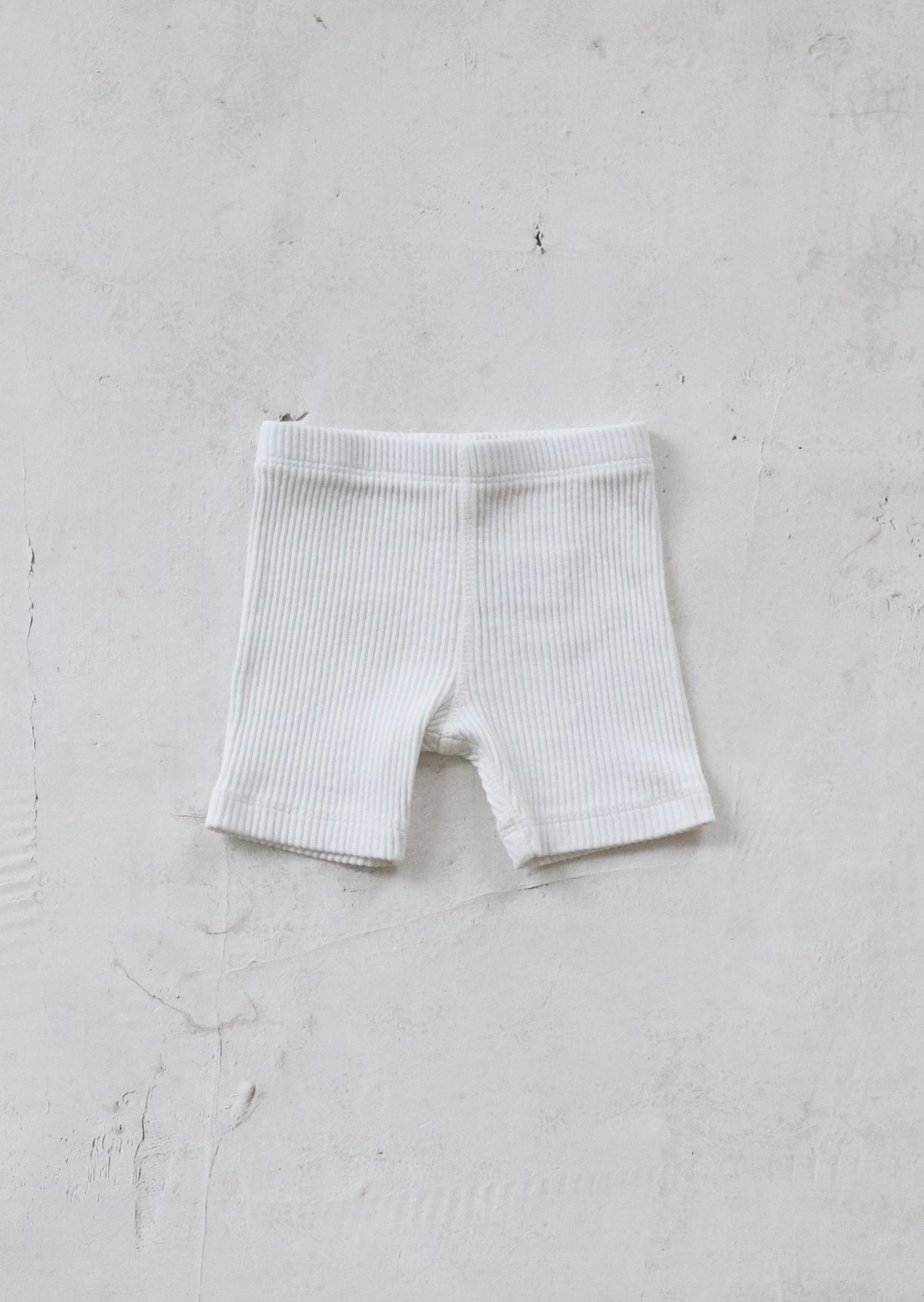Biker Shorts - White [EARTH THE ARCHIVE]