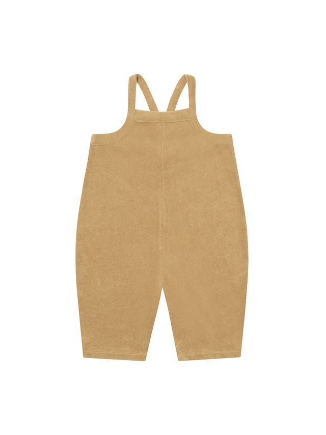 Wheat Terry Cropped Dungarees [organic zoo] (26SS)