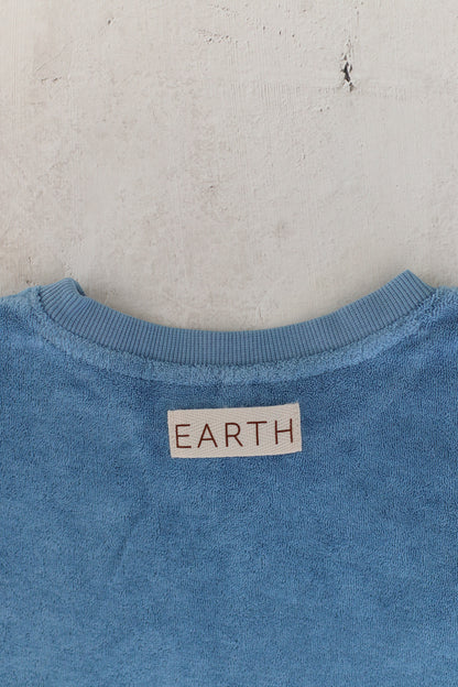 Cropped Sweat - Blue [EARTH THE ARCHIVE]