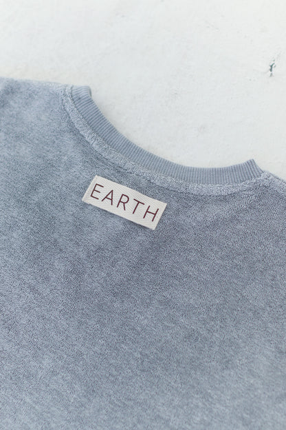 Cropped Sweat - Charcoal [EARTH THE ARCHIVE]