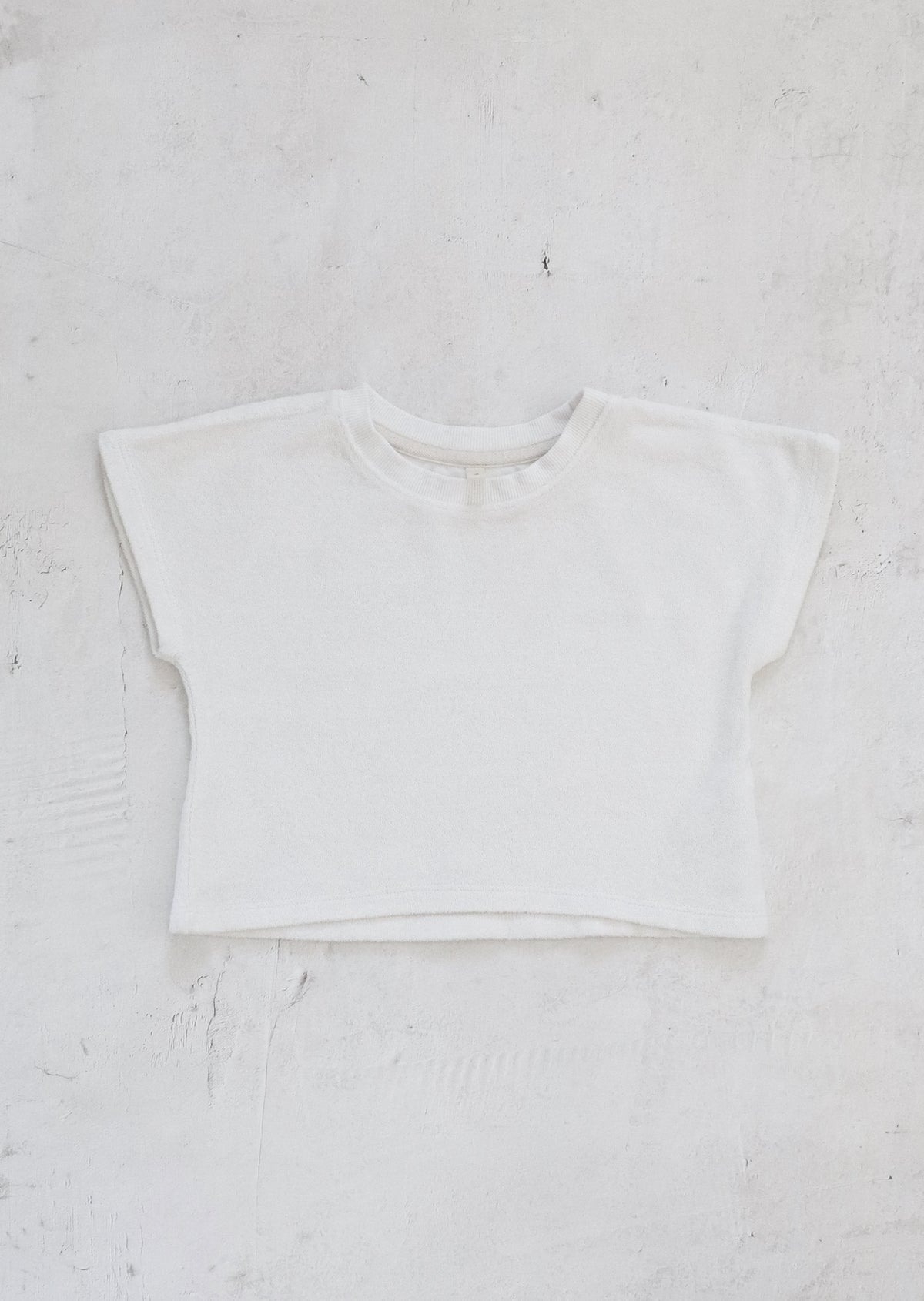 Cropped Sweat - White [EARTH THE ARCHIVE]