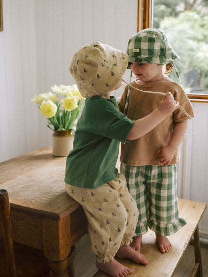 Dill Gingham Bucket Sun Hat [organic zoo] (26SS)