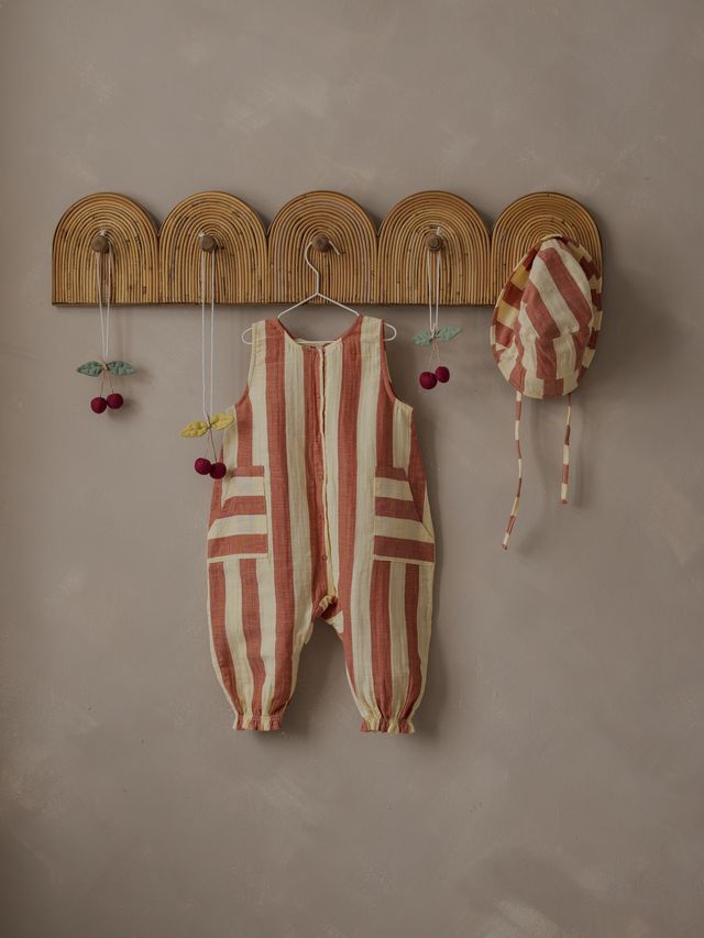 Tomato Stripes Jumpsuit [organic zoo] (26SS)