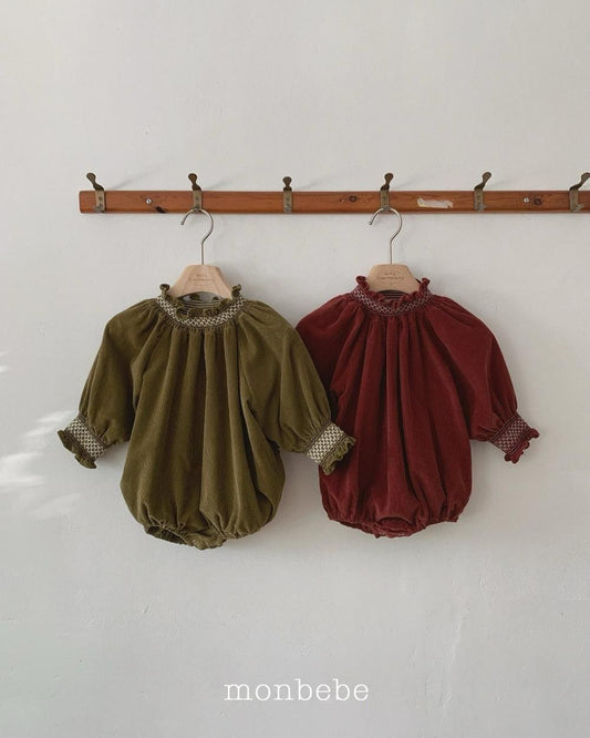 Corduroy Smock Suit [monbebe]（2026Winter） 2