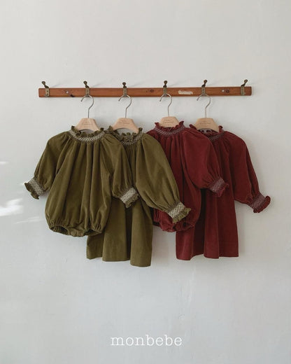 Corduroy Smock Suit [monbebe]（2026Winter） 6
