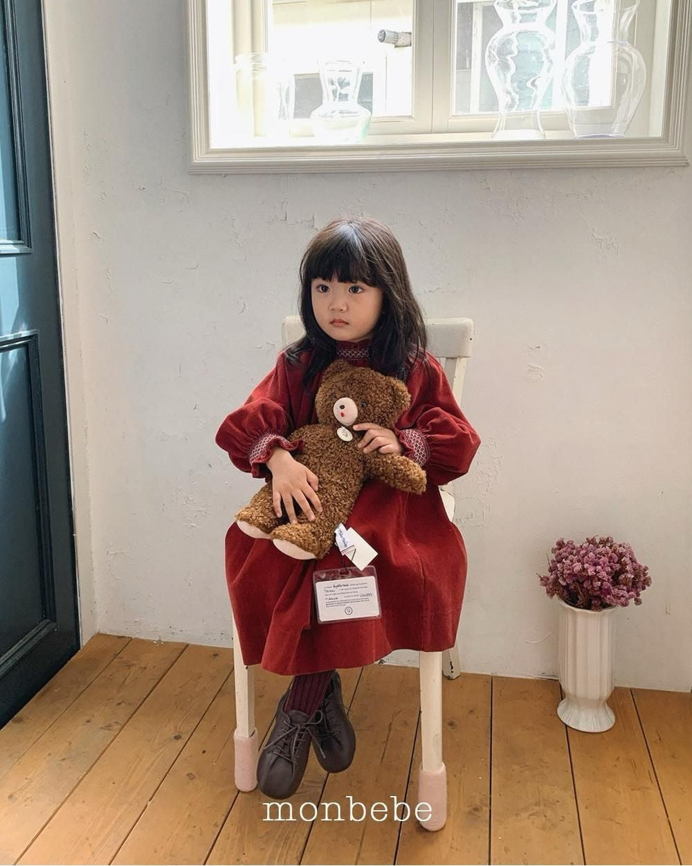 Corduroy Smock Dress [monbebe]（2026Winter） 11