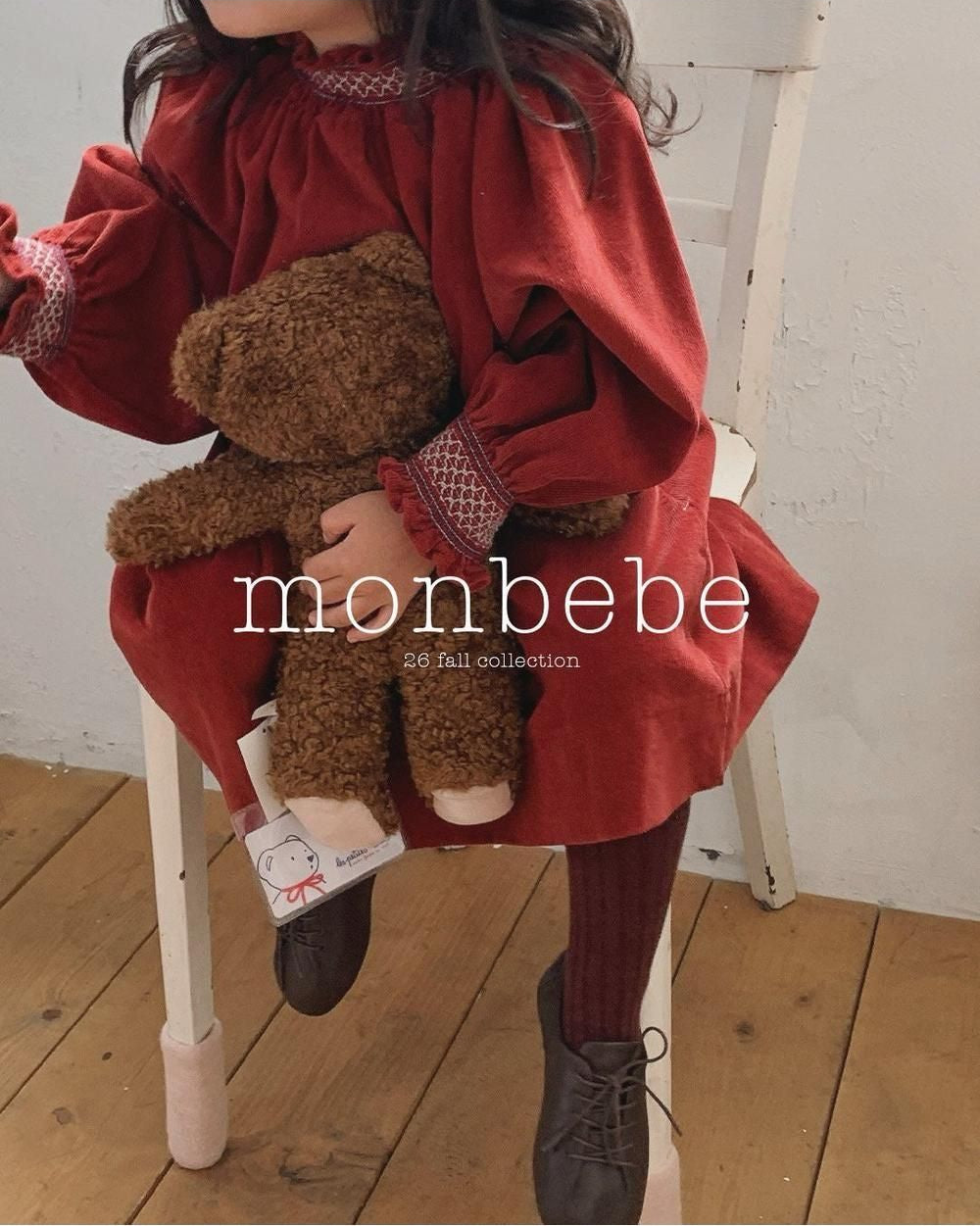 Corduroy Smock Dress [monbebe]（2026Winter） 15