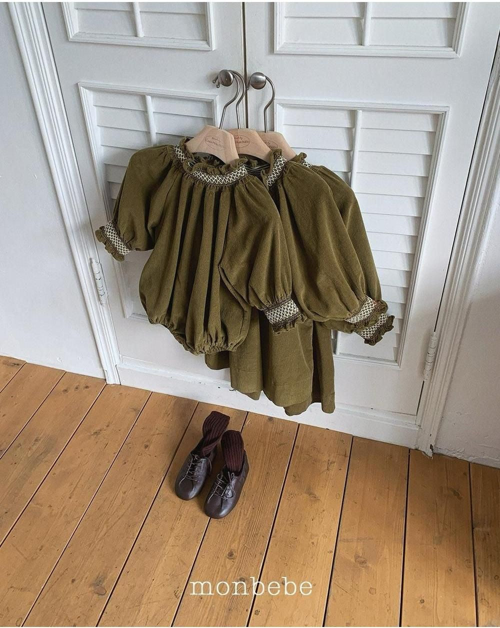 Corduroy Smock Dress [monbebe]（2026Winter） 16