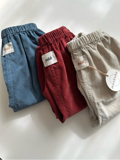 Corduroy Jogger Pants [monbebe]（2026Winter） 3