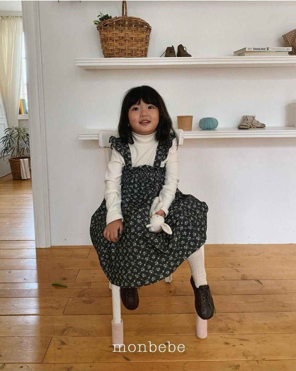 Corduroy Frill Dress [monbebe]（2026Winter） 16