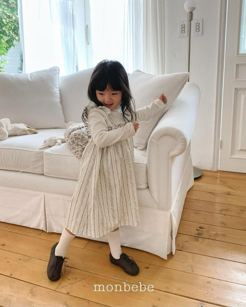 Corduroy Frill Dress [monbebe]（2026Winter） 17