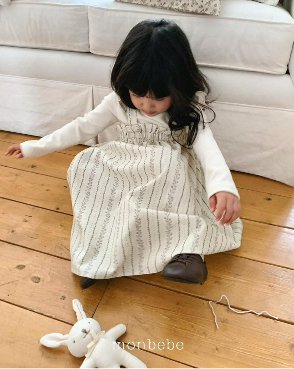 Corduroy Frill Dress [monbebe]（2026Winter） 19