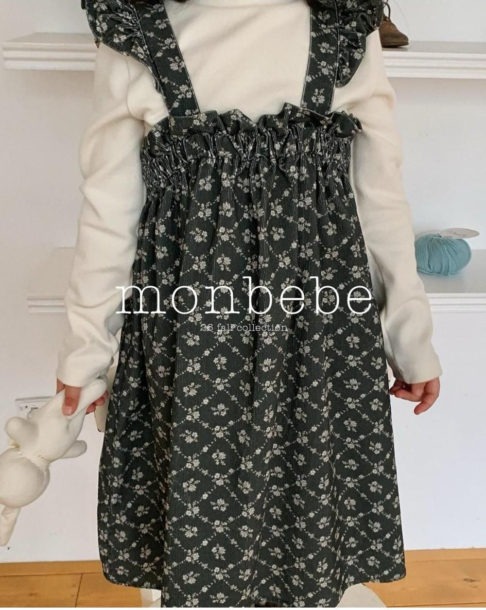 Corduroy Frill Dress [monbebe]（2026Winter） 21
