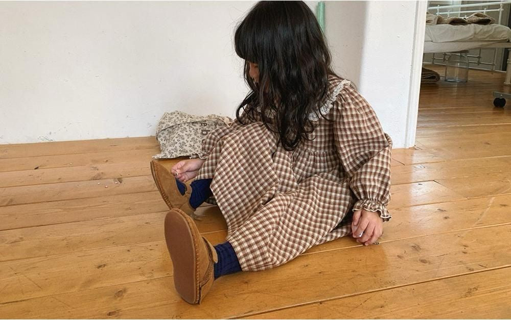 Lala Check Dress [monbebe]（2026Winter） 3